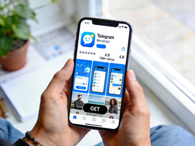 Apple App Store 中 Telegram 应用详情页面截图