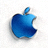 Apple iOS 操作系统 Logo - 蓝色苹果标志