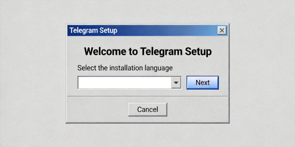 Windows 系统运行 Telegram 安装程序截图 - 显示安装向导界面