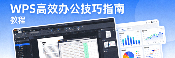 WPS 高效办公技巧指南教程封面图 - 展示 WPS 软件界面与图表
